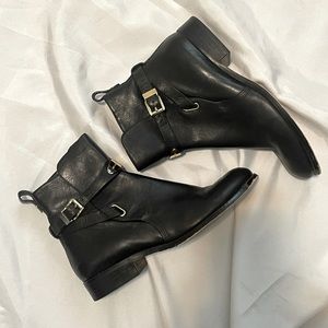Michael Kors Black Leather Booties